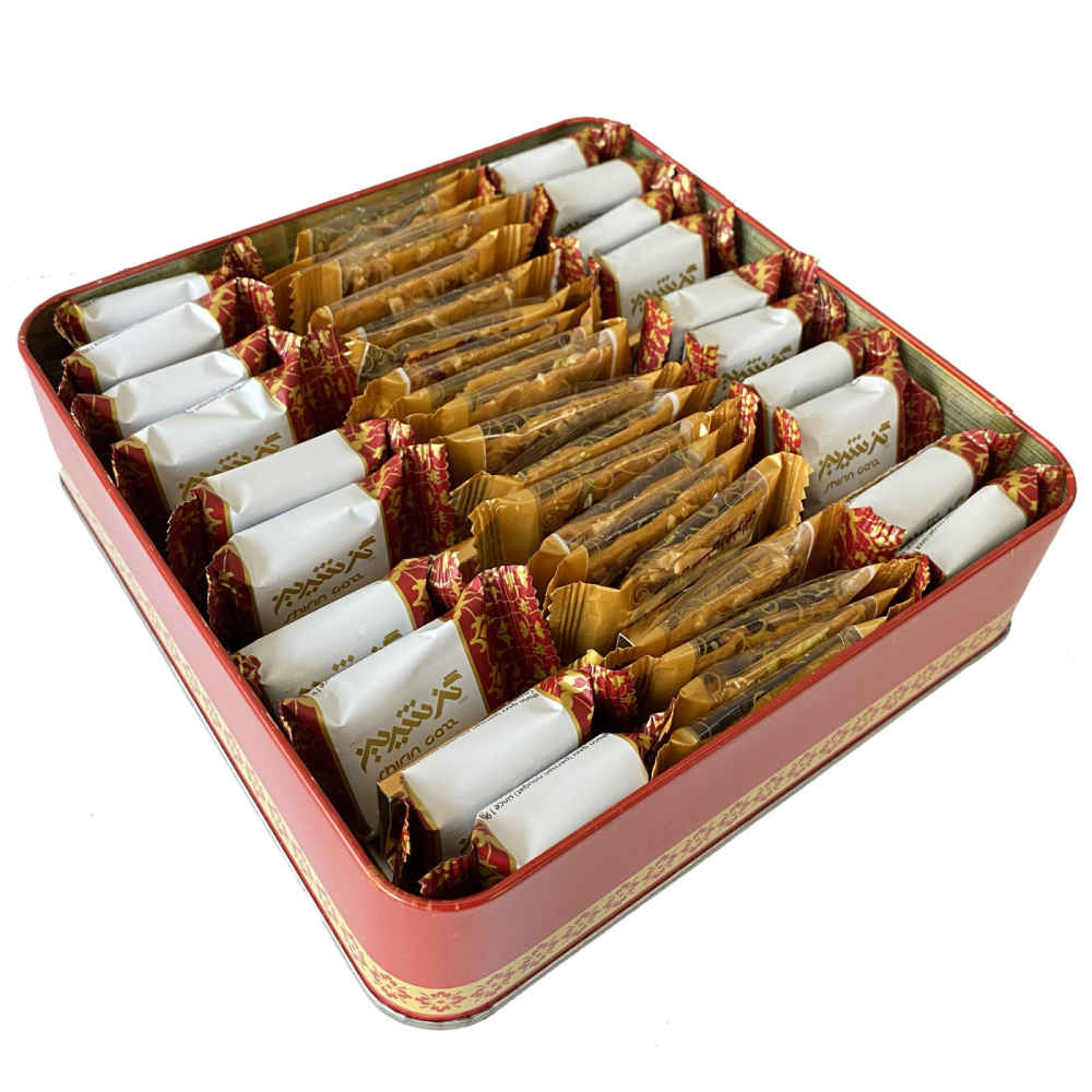 سوهان و گز مخلوط – شیرینی سنتی ایرانی در جعبه کادویی (660 گرم)