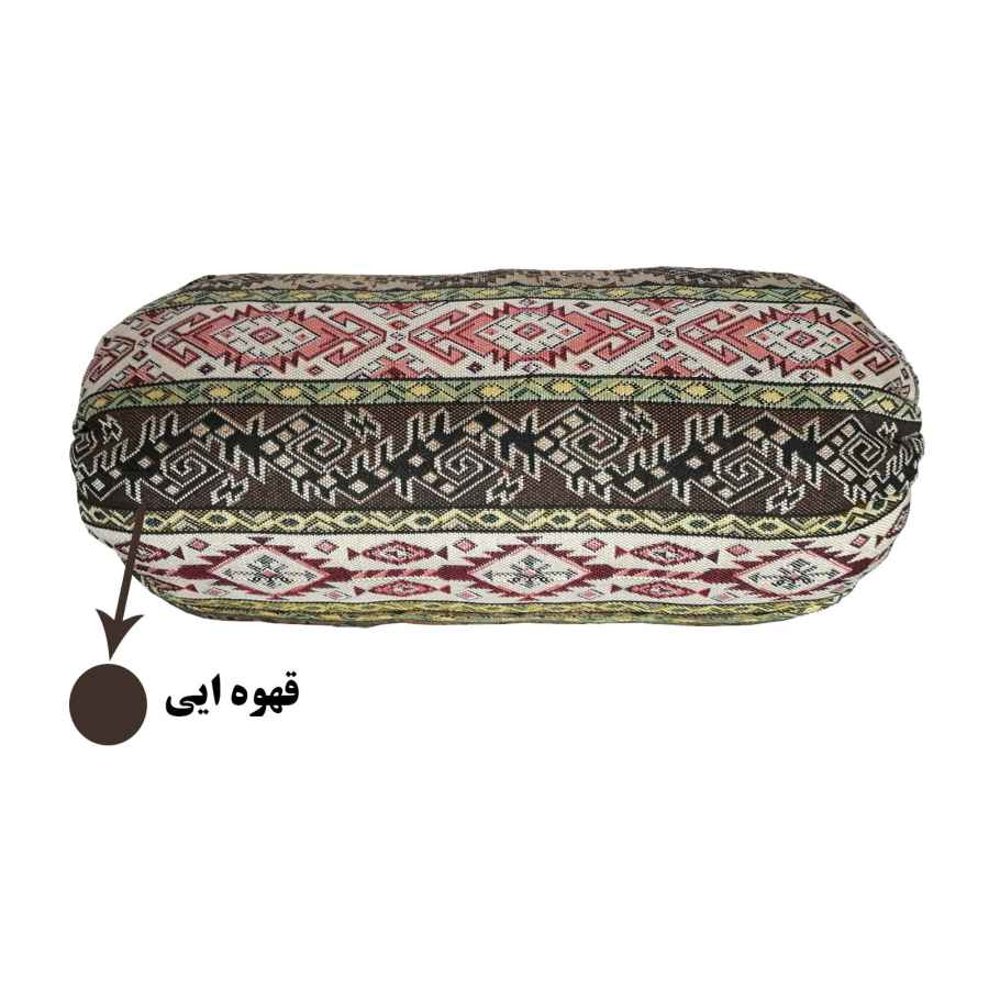 بالش استوانهای سنتی ایرانی با پارچه ترمه زیبا