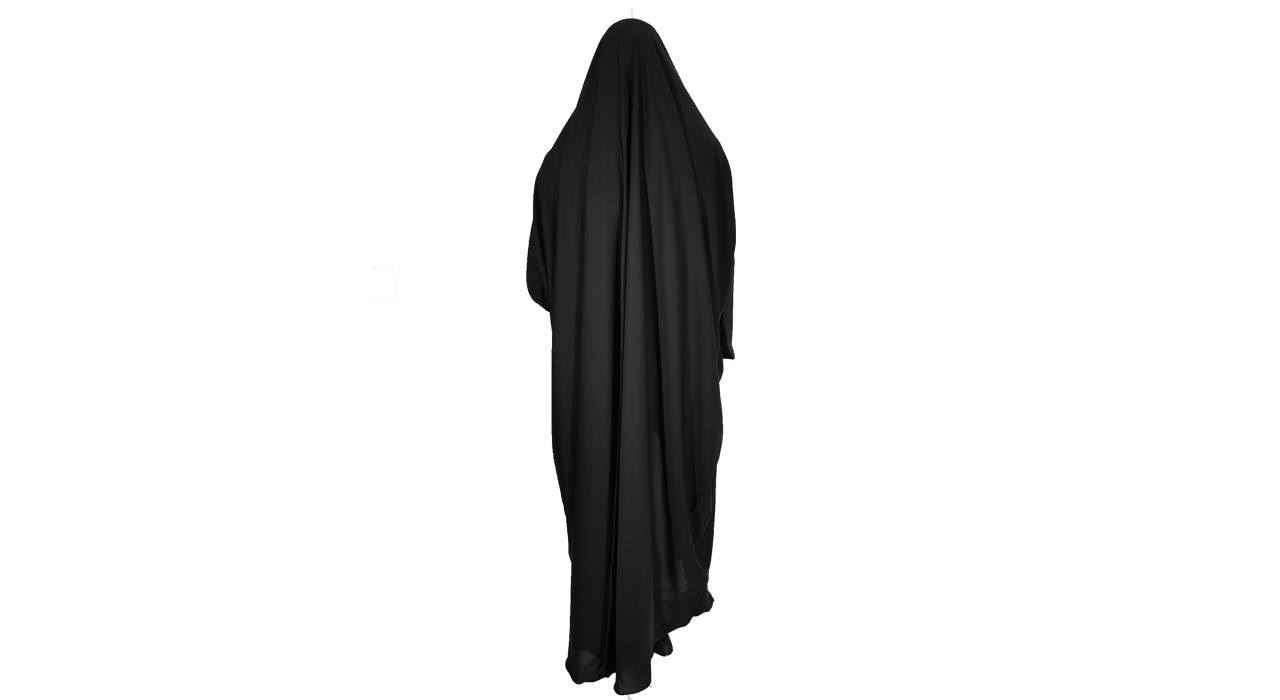 چادر مشکی سرتاسری کلاسیک حدیث – لباس اسلامی بلند
