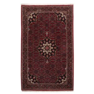 فرش دستباف کردستان طرح سهند (ترنج) – ابریشم و پشم قرمز