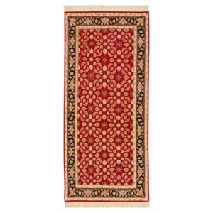 کناره دستباف تبریز طرح ماهی – ابریشم و پشم قرمز