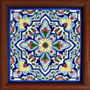 کاشی سرامیکی قاب‌دار تزئینی ایرانی – ستایش
