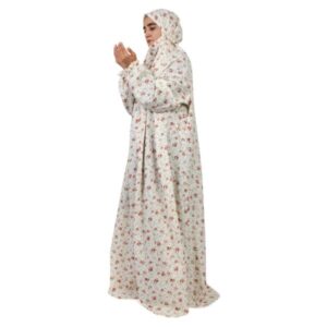 چادر نماز آستین دار زنانه مناسب برای نمازگزاران – با پارچه تترون
