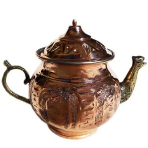 قوری مسی ایرانی دست‌ساز و چکش‌کاری شده، تخت جمشید