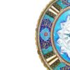 ساعت دیواری چوبی دست ساز ایرانی – میناکاری طرح آفتاب