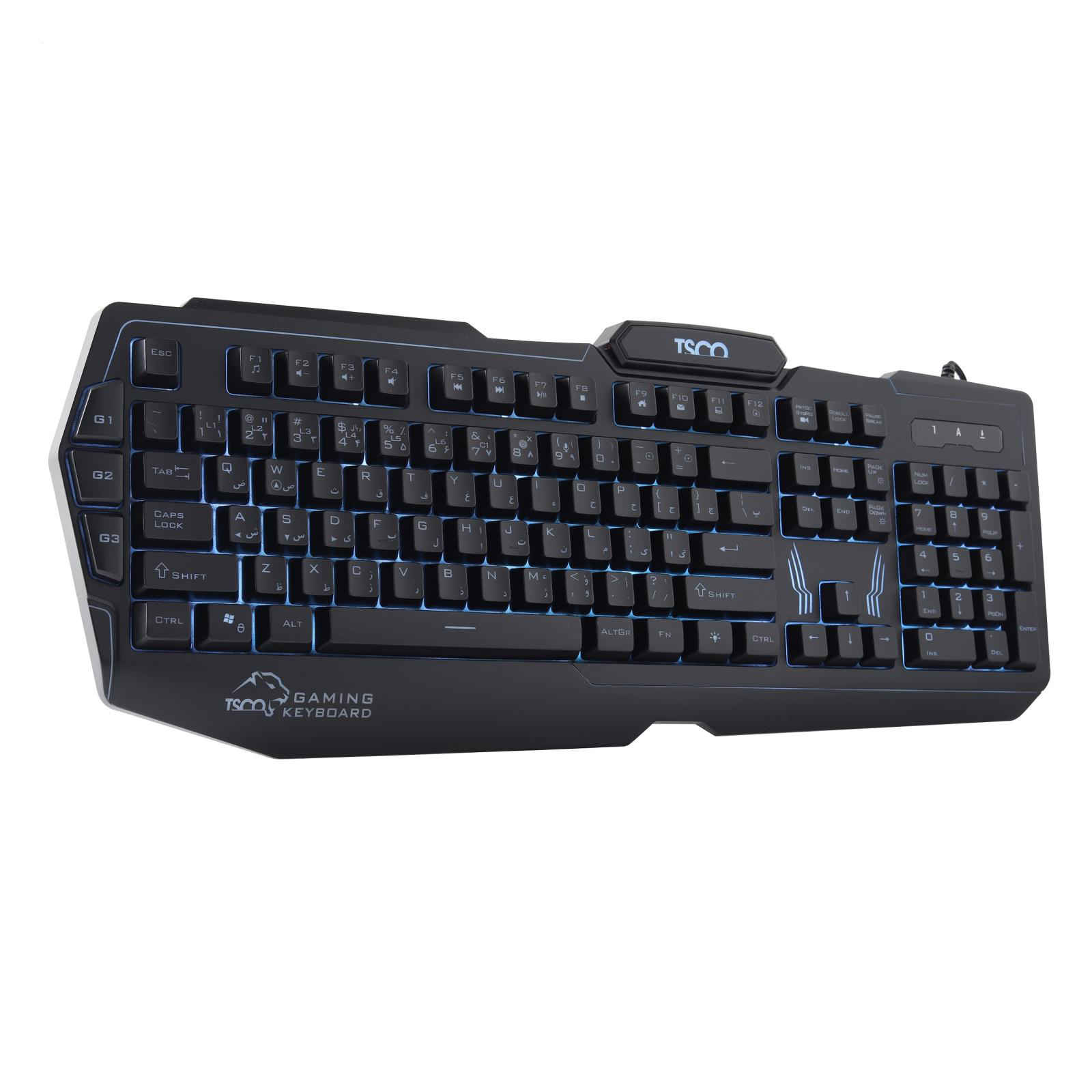 کیبورد بازی تسکو با کلیدهای فارسی TK 8121L