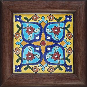 کاشی و سرامیک قاب‌دار تزئینی ایرانی – ظهیری