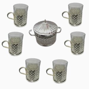 سرویس چای و قهوه فلزی ایرانی – سبک قدیمی