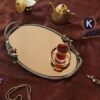 سینی برنجی مدرن - زرین و درخشان در ضیافت طبیعت