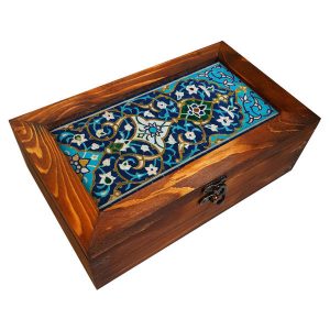 جعبه نظم دهنده چای ایرانی طرح پاسارگاد با فضای نگهداری شیک