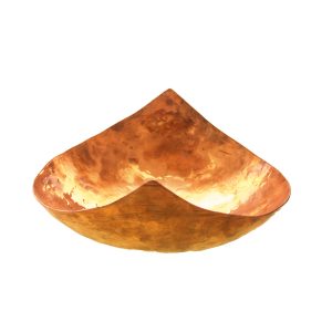 کاسه مسی مناسب برای میوه و شیرینی الماس تراش خورده