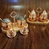 کوزه مسی دست‌ساز – ایده‌آل برای مرتب کردن آشپزخانه (۲ عدد)