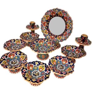 هفت سین میناکاری سفالی زیبا برای عید نوروز