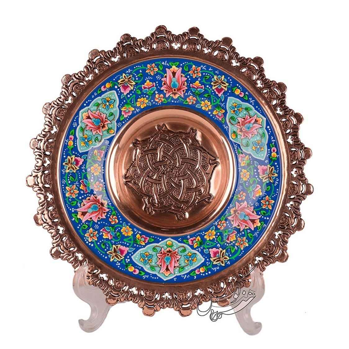 ساعت دیواری میناکاری ایرانی مسی