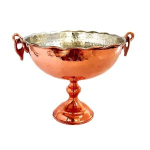 کاسه دسر مسی سنتی چکش کاری شده ماهان