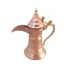 دله قهوه عربی سنتی و اصیل مسی برای پذیرایی – مدل تاج شاهی