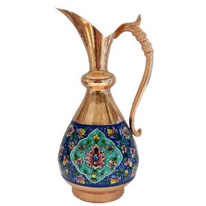 پارچ مسی ایرانی، میناکاری پرداز هنری