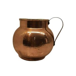 پارچ مسی سنتی ایرانی طرح سیلوا III چکشی