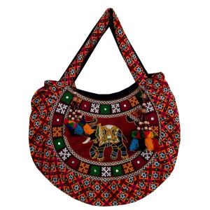 کیف دستی سنتی با گلدوزی بلوچی مدل مانیا