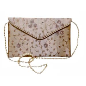 کیف دستی مجلسی گلدوزی شده با طرح گل – Hamta