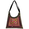 کیف دوشی جیر طرح بوهمی طرح سنتی کریمی ۲