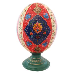 پوسته تخم شترمرغ تزئینی نقاشی شده با دست ایرانی