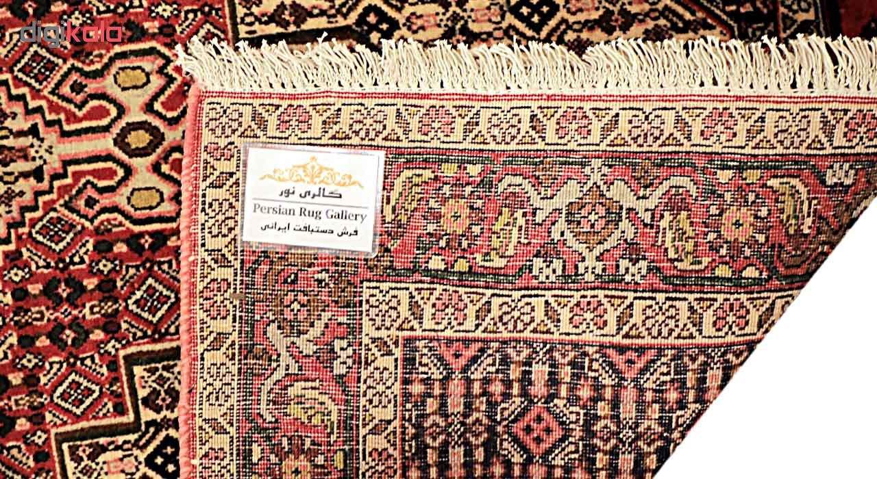 فرش دستباف کردستان طرح ماهی (هراتی) – پشم قهوه‌ای