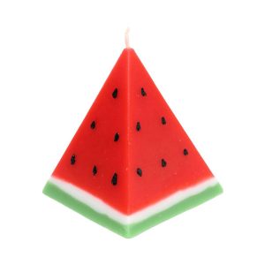 شمع هندوانه – طرح کلاسیک، مناسب برای شب یلدا (۲ عدد)