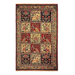 فرش دستباف بختیاری طرح خشتی – پشم کرم