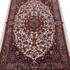 فرش دستباف بیجار (طرح دیبا) طرح ترنج - ابریشم و پشم کرم