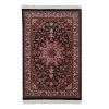 فرش دستباف بیجار (طرح قاجار) طرح ترنج - ابریشم و پشم مشکی