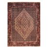 فرش دستباف کردستان طرح ماهی (هراتی) - پشم قهوه‌ای