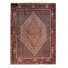 فرش دستباف کردستان طرح ماهی (هراتی) - پشم قهوه‌ای