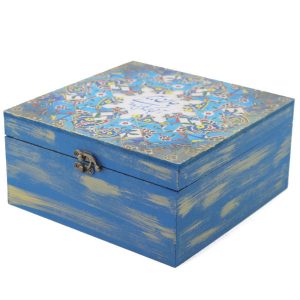 جعبه چوبی برای هدیه دادن با طرح الهام گرفته از هنر ایرانی جانان