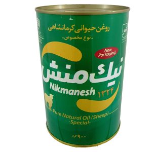 روغن حیوانی گوسفندی کرمانشاهی نیک منش – کره سنتی تصفیه شده مخصوص پخت و پز، ۹۰۰ گرم