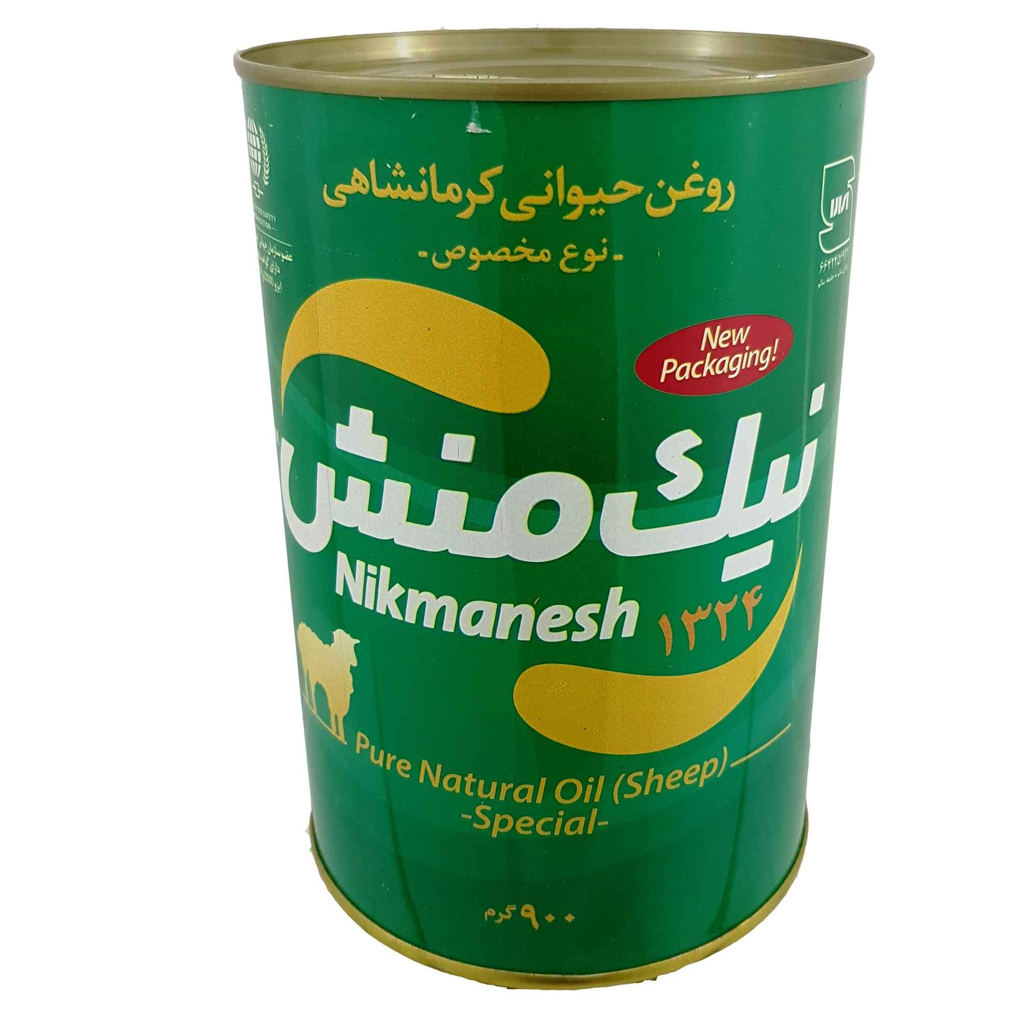 روغن حیوانی گوسفندی کرمانشاهی نیک منش – کره سنتی تصفیه شده مخصوص پخت و پز، ۹۰۰ گرم