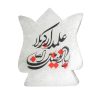 چراغ نمک شعله ای اسلامی دست ساز با طرح یا ابوالفضل العباس