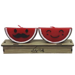 شمع هندوانه – طرح آقا و خانم، مناسب برای شب یلدا