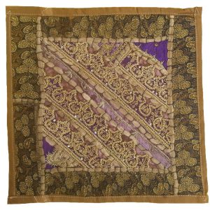 روکش کوسن گلدوزی شده – طرح طلایی