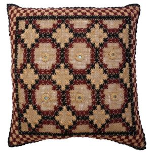 روکش کوسن گلدوزی شده – طرح دارا کرم