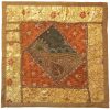 روکش کوسن گلدوزی شده – طرح طلایی