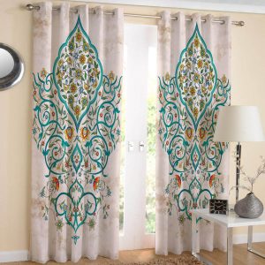 پرده مخمل طرح دار – پارس دیزاین