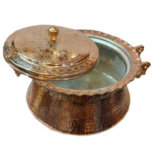 قابلمه مسی زنجان – سبک آشپزی سنتی چکش‌کاری شده ساوا