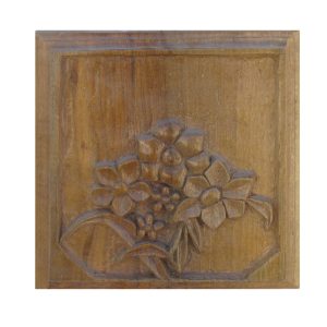 گل هنری حکاکی شده با قاب چوبی