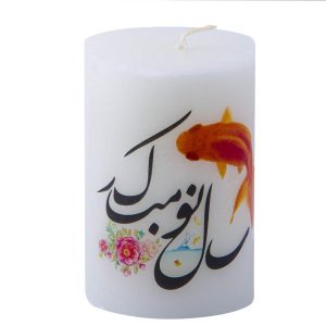 شمع ستونی سفید – حراج بدون مدل برای چیدمان هفت سین (۲ عدد)