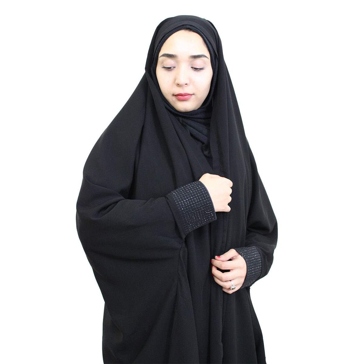 چادر مشکی مسلمان سبک یمنی – عبا و حجاب زنانه (یمن)