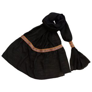 شال زنانه بلوچی دوزی شده مشکی