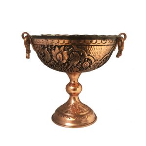 میوه خوری مسی تزئینی طرح فارا دست ساز حکاکی شده