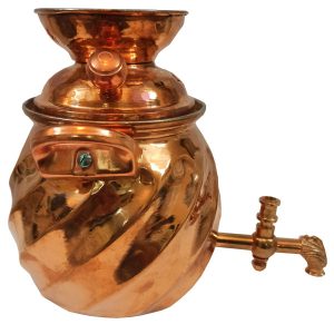 چای ساز سماور مسی ایرانی مدل پیچ