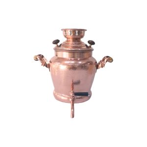چای ساز سماور اجاقی مسی ایرانی مدل رزگلد